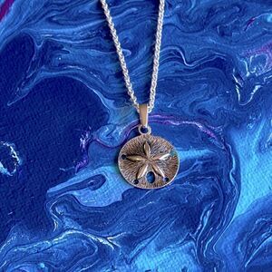 Sand Dollar Pendant 925 Sterling Silver